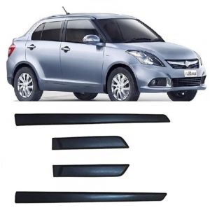 Side Door Beading Door Protector Accessories for Dzire (12-16) Black